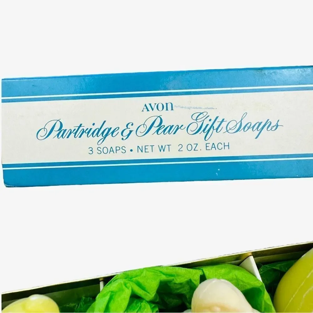 Vintage Partridge & Pear Shaped Holiday Decorative Hand Soaps